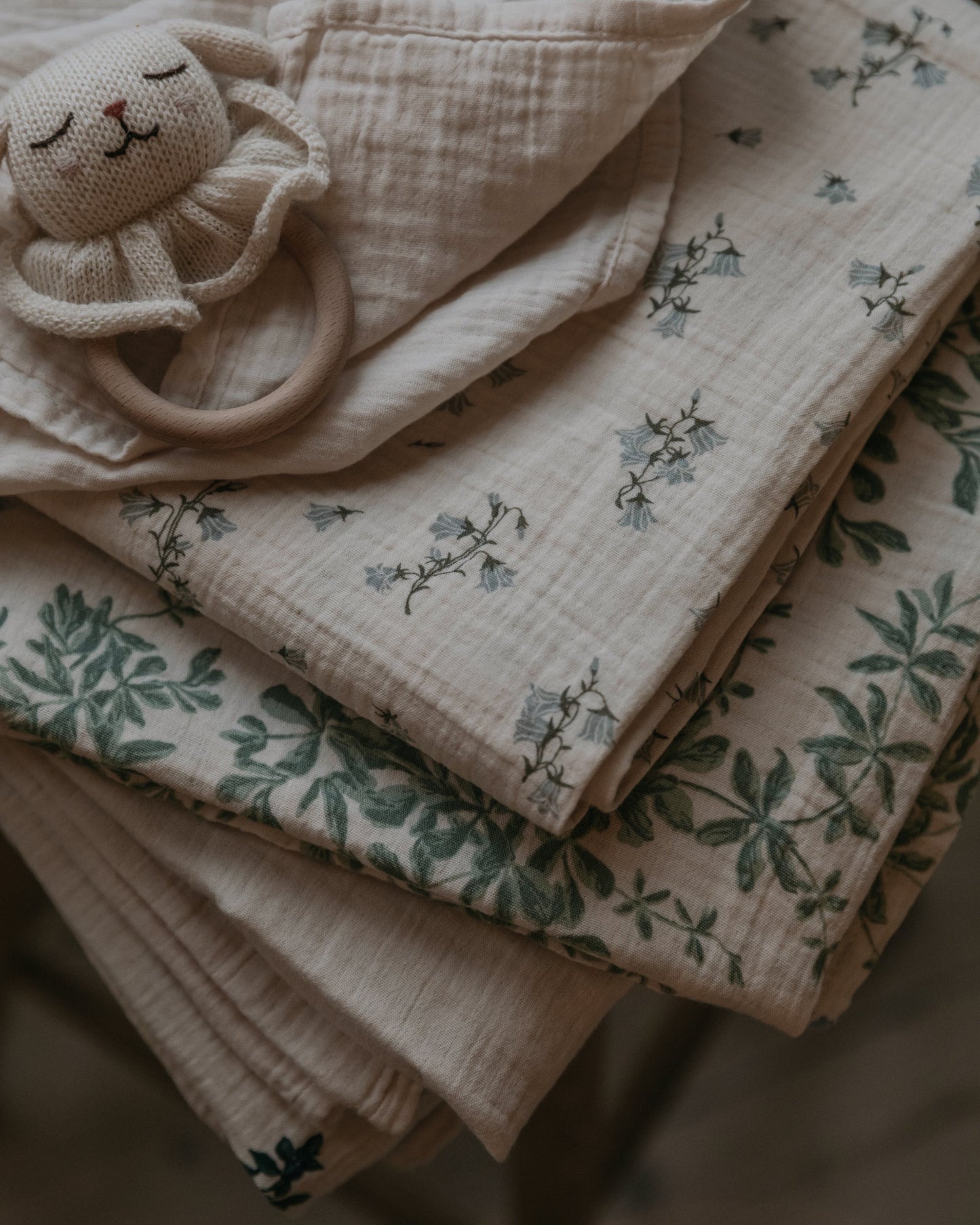 Muslin Swaddle Blanket - BLUEBELL [garbo&friends]