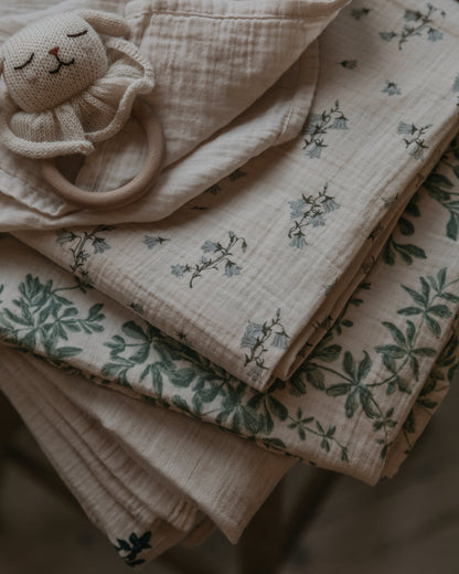 Muslin Swaddle Blanket - BLUEBELL [garbo&friends]