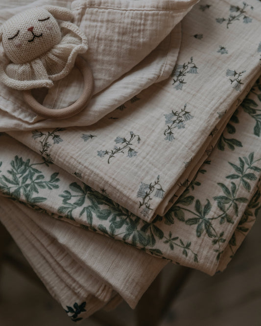 Muslin Swaddle Blanket - BLUEBELL [garbo&friends]