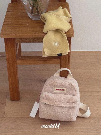 【オーダー会】Wouldu Teddy Back Pack - Cream Beige [wouldU]【2026年1月上旬以降順次お届け予定】