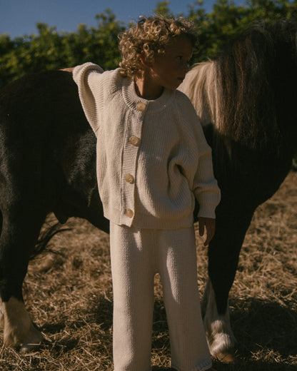 Knit cardigan - Cream [EARTH THE ARCHIVE] (26AW)
