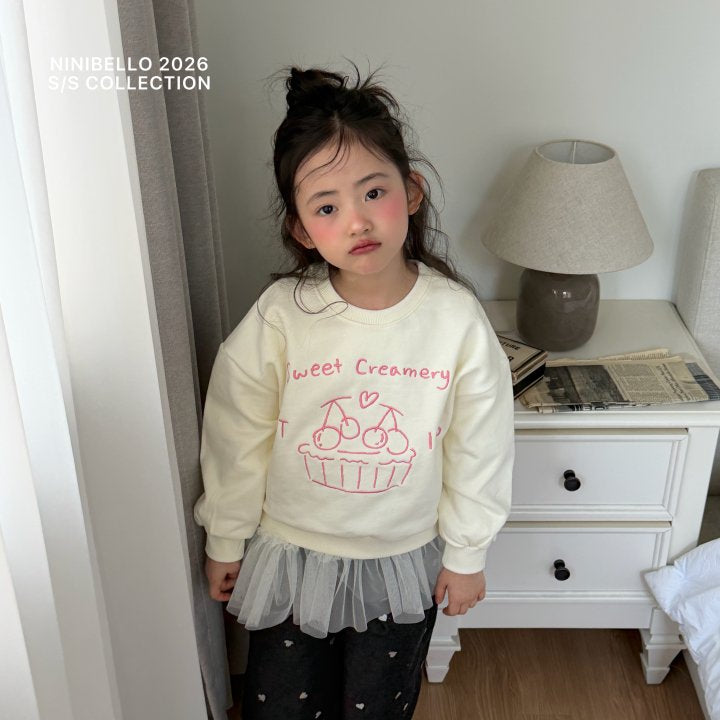 【予約販売】ballerina tutu tee [NINIBELLO] (26SS)【2026年2月下旬以降順次発送】