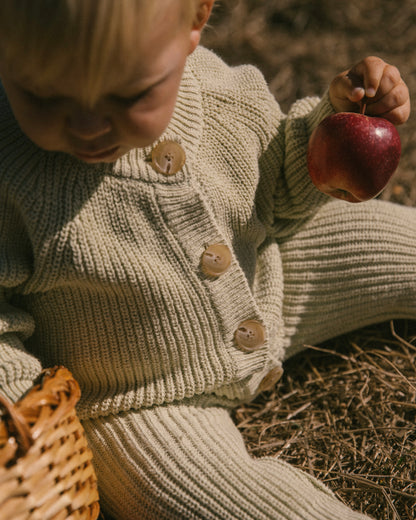 Button knit jumpsuit - Brown [EARTH THE ARCHIVE] (26AW)