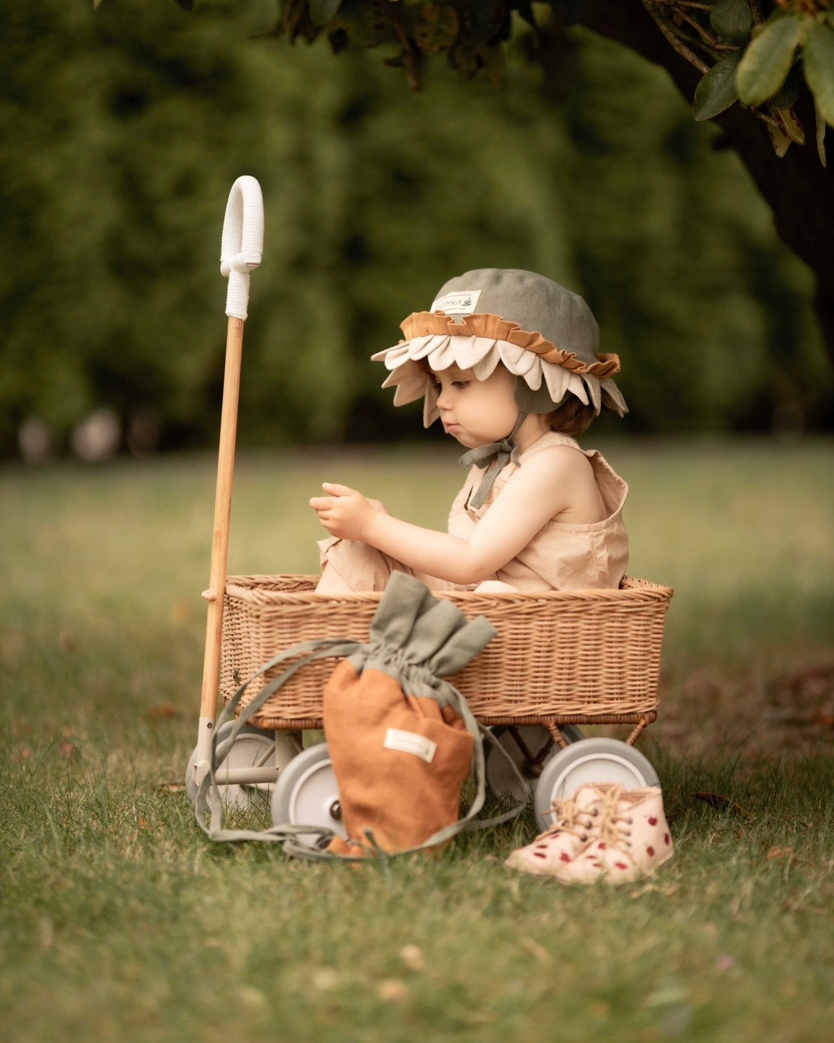 【オーダー会】'DAFFODIL' LINEN FLOWER HAT [SHOMKA] 【2026年4月中旬以降順次発送】