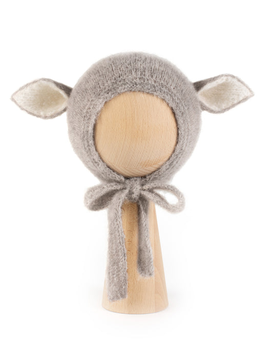 【オーダー会】 Fairy Bonnet Alpaca & Silk - Light Gray  [GANG OF KIDS / ギャングオブキッズ] 【2025年11月中旬頃発送予定】