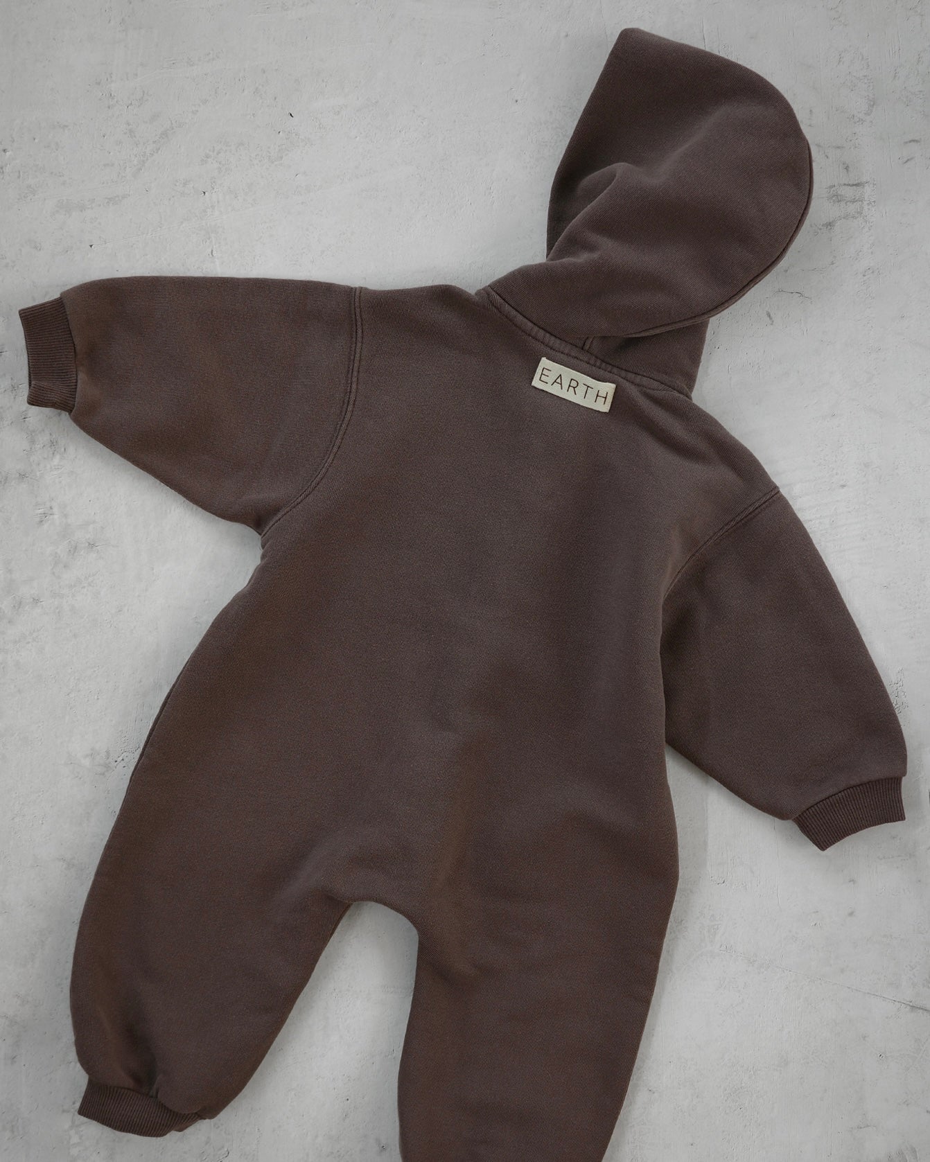 Organic French terry suit - Brown [EARTH THE ARCHIVE] (26AW)