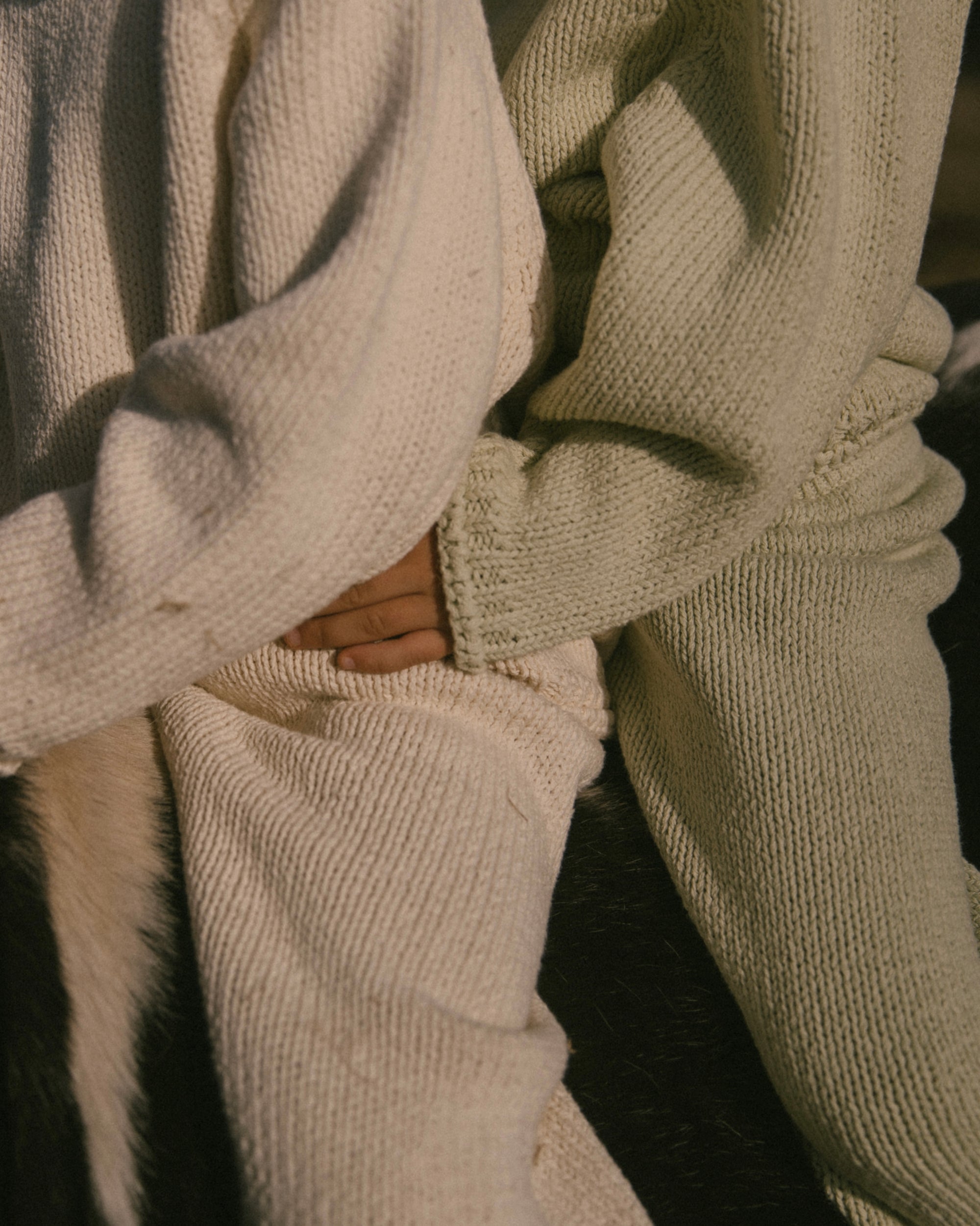 Knit top - Light Olive [EARTH THE ARCHIVE] (26AW)