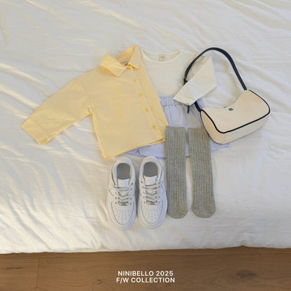 【予約販売】Vanilla cotton shirt [NINIBELLO] (26SS)【2026年2月下旬以降順次発送】