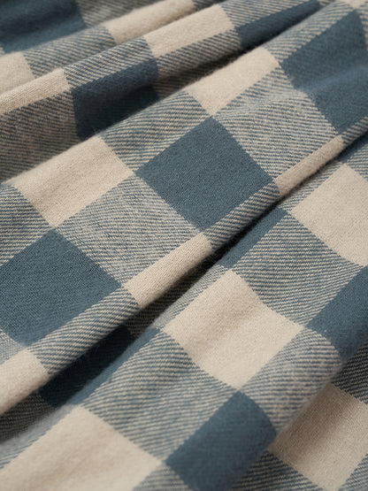 Fog Blue Gingham Lodge Pants [Organic Zoo](26AW)drop1