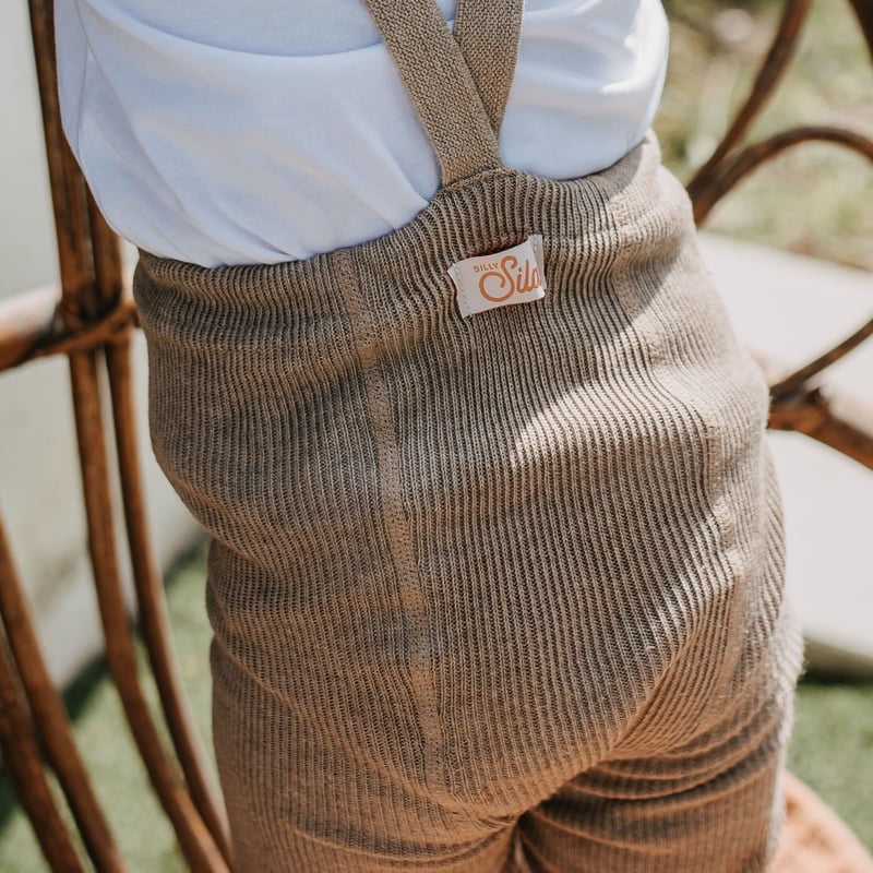 Retro Ribbed Shorty Tights - Peanut Blend [SILLY Silas]
