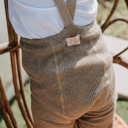 Retro Ribbed Shorty Tights - Peanut Blend [SILLY Silas]