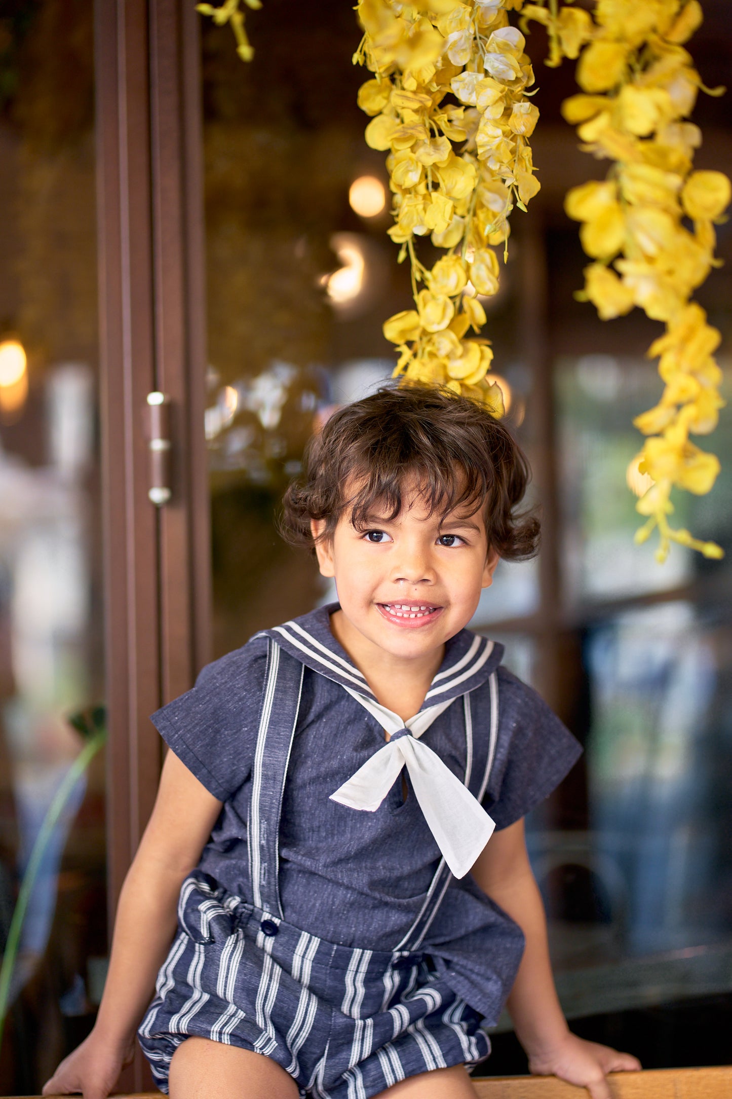 Blouse MAHON - navy blue [Maison Marelle] (26SS)