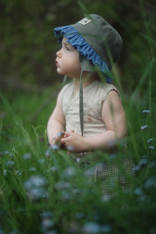 【オーダー会】'CORNFLOWER' LINEN FLOWER HAT [SHOMKA] 【2026年4月中旬以降順次発送】