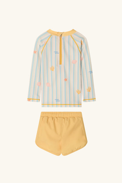 Ocean Play Rash Guard SET (3PCS)  [Doucement] (25SS)