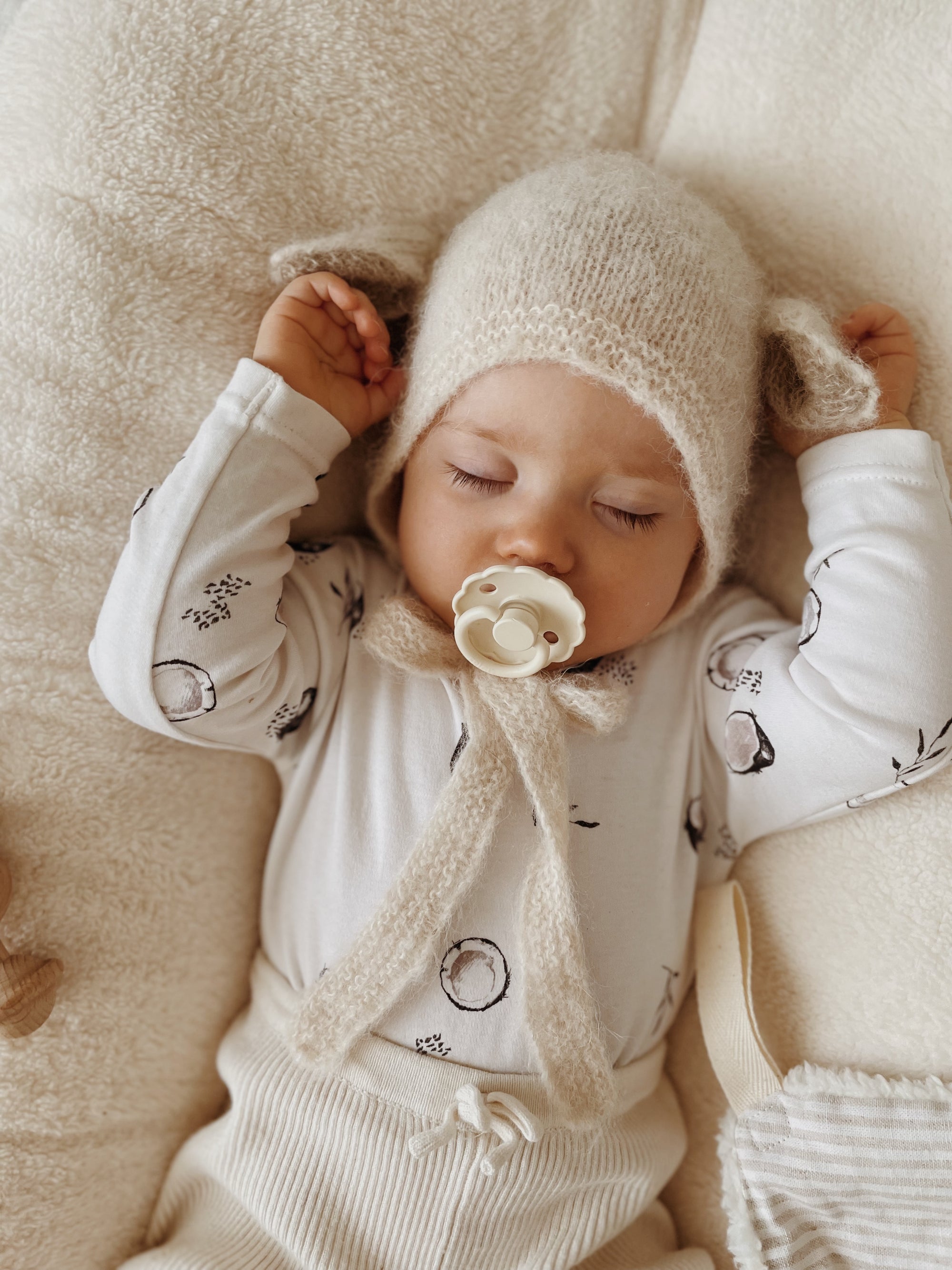 Fairy Bonnet Alpaca & Silk - Creme  [GANG OF KIDS]