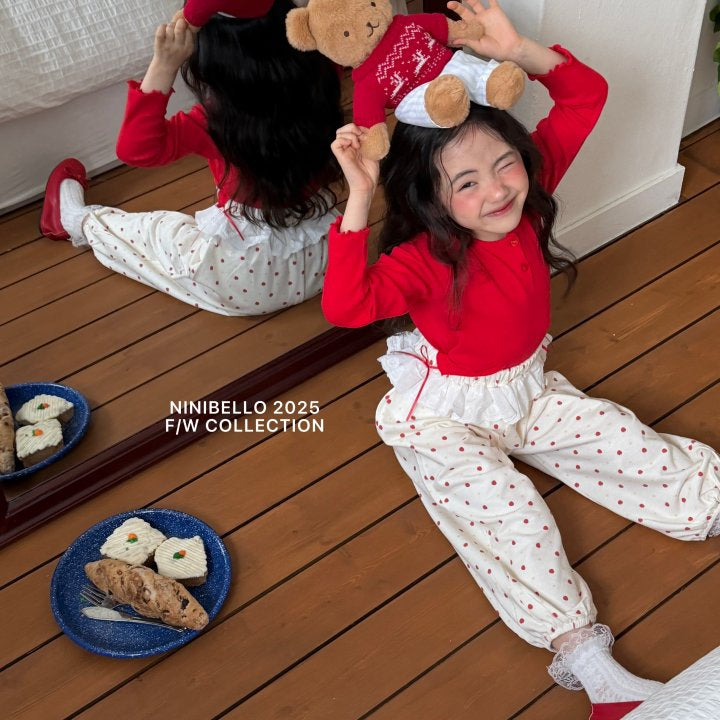 【予約販売】Sweety Lace Pants [NINIBELLO] (26SS)【2026年2月下旬以降順次発送】