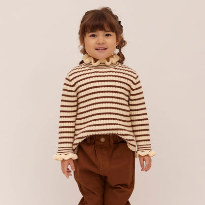 Knit T18 Frill - Brown