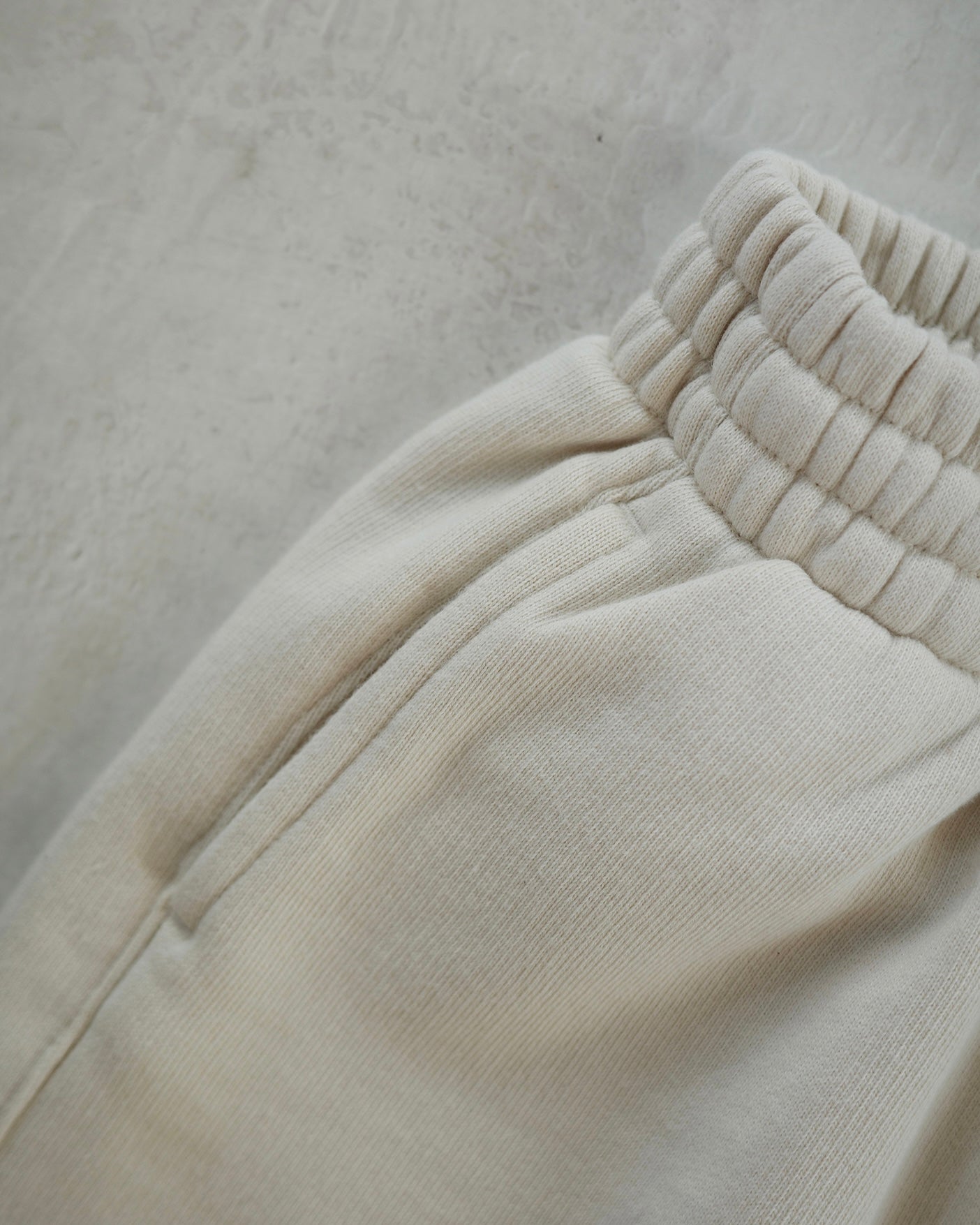 Organic French terry bottom - Cream [EARTH THE ARCHIVE] (26AW)