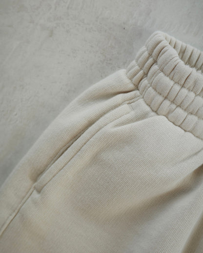 Organic French terry bottom - Cream [EARTH THE ARCHIVE] (26AW)