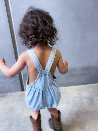 Bowie Bubble Romper - Blue Heaven [Twin Collective]