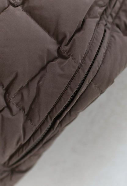 Lightweight padded jumpsuit - Brown [EARTH THE ARCHIVE] (26AW)