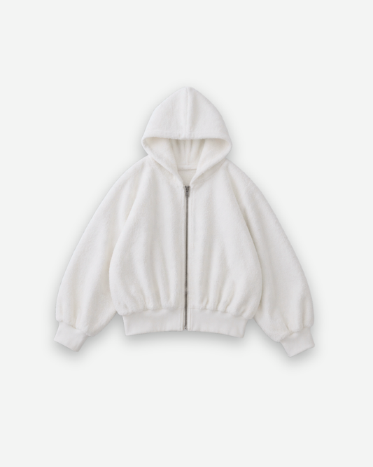Volume hoodie - White [EARTH THE ARCHIVE] (26AW)