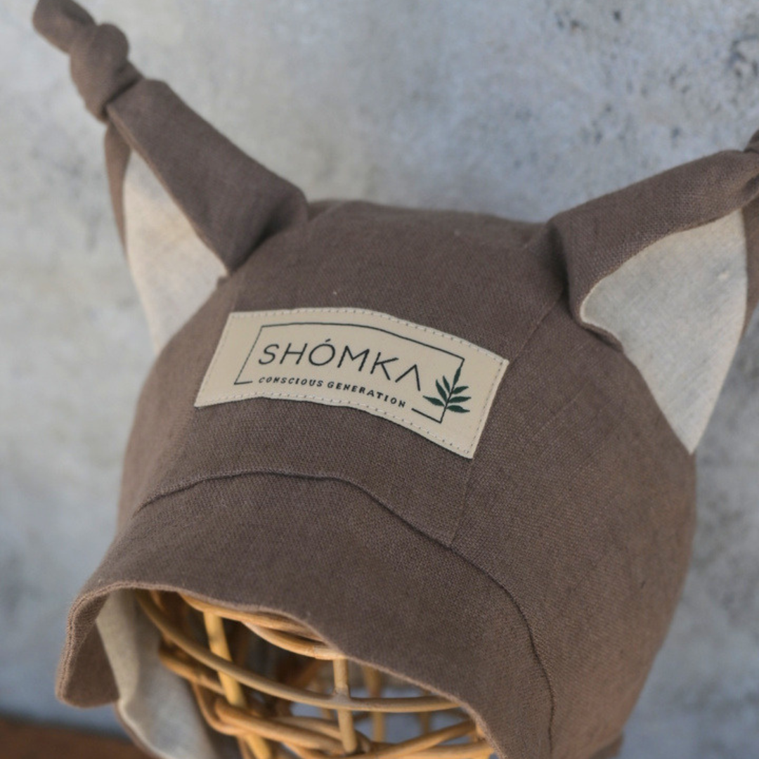 Lynx Linen Bonnet (Straight/Neutral) - Soil [SHOMKA]