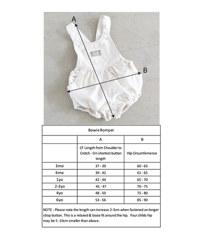 Bowie Bubble Romper - Blue Heaven [Twin Collective]