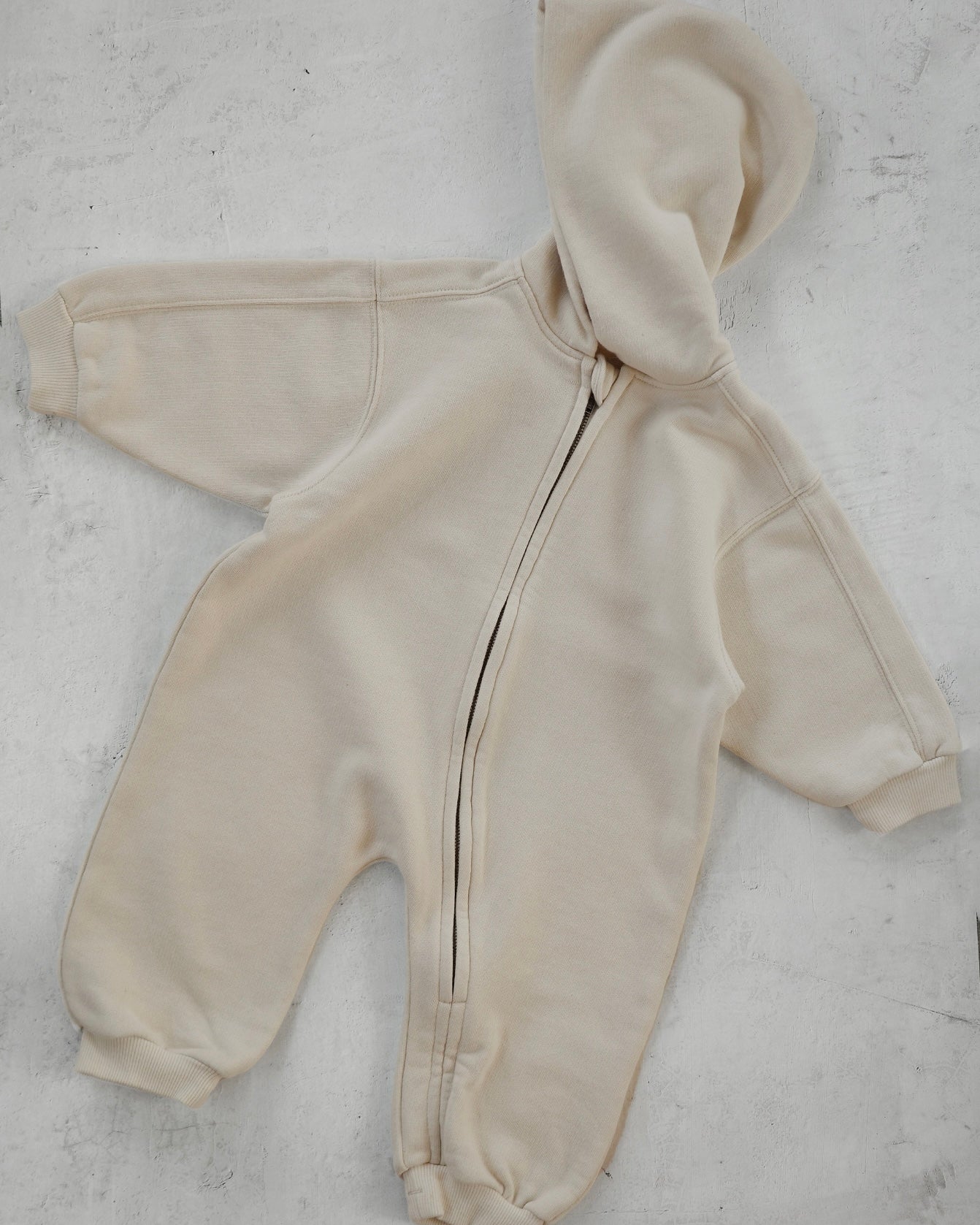 Organic French terry suit - Cream [EARTH THE ARCHIVE] (26AW)