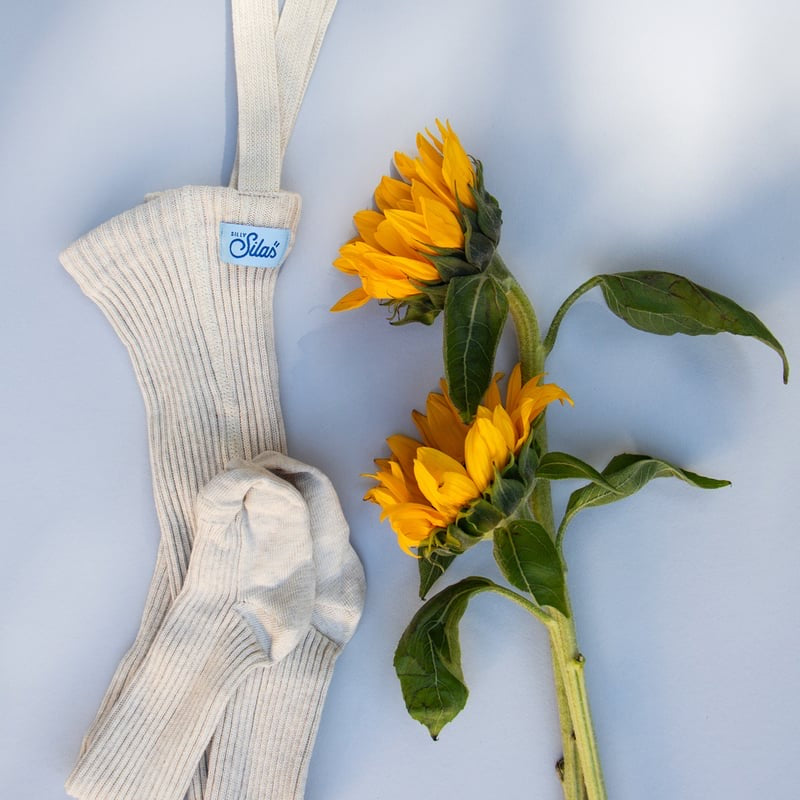 Hippy Footed Tights With Braces - Cream Blend [SILLY Silas]