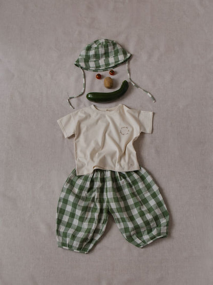 Dill Gingham Bucket Sun Hat [organic zoo] (26SS)