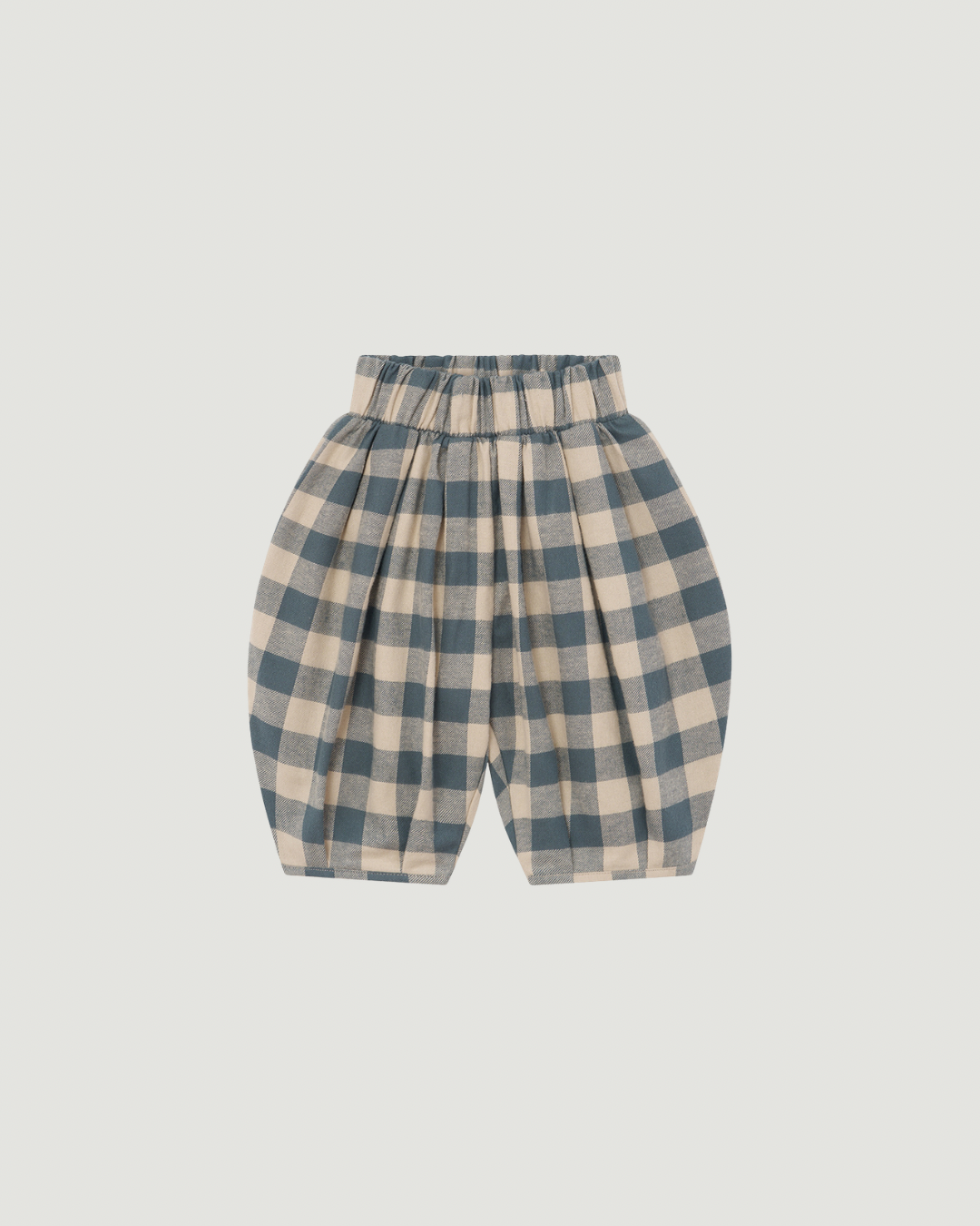 Fog Blue Gingham Lodge Pants [Organic Zoo](26AW)drop1