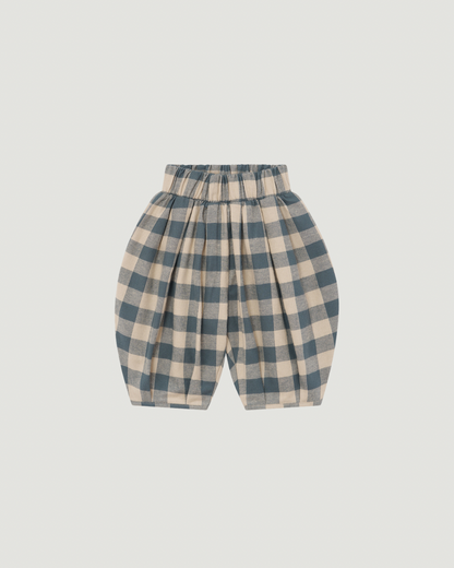 Fog Blue Gingham Lodge Pants [Organic Zoo](26AW)drop1
