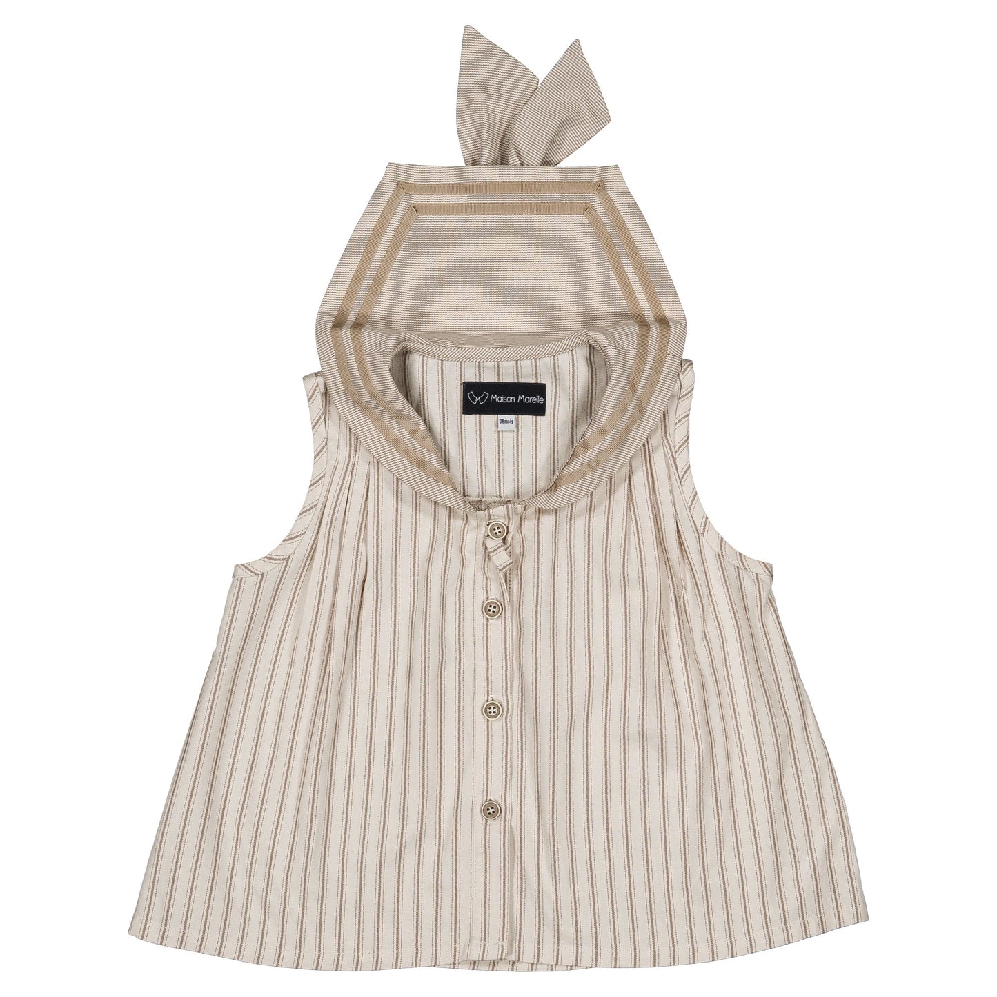blouse MUETTE - beige large stripes [Maison Marelle](25SS DROP2)