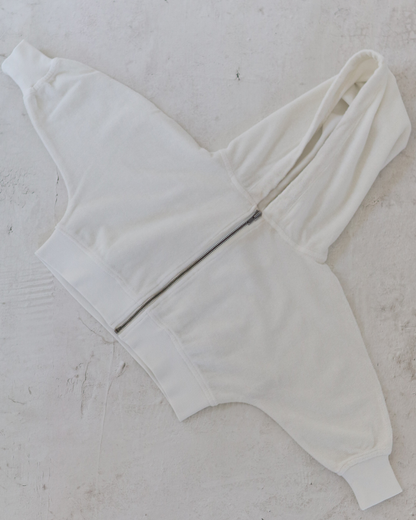 Volume hoodie - White [EARTH THE ARCHIVE] (26AW)