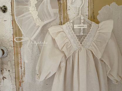 [hi bye bebe] V frill onepiece