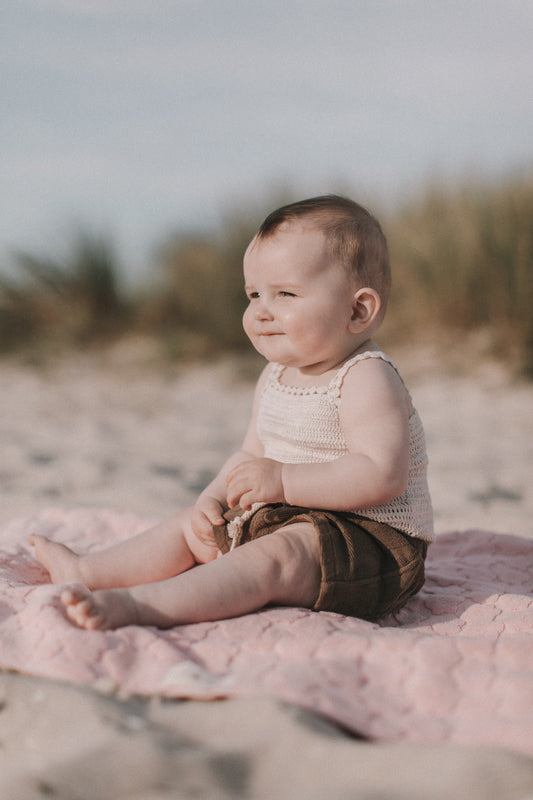 [GROWN] Hand Crochet Bodysuit / Coconut