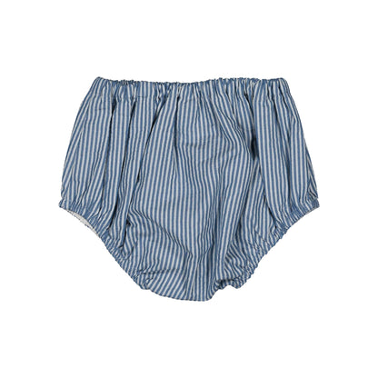 Bloomer CHAILLOT - seersucker fine stripes blue [Maison Marelle](25SS DROP2)