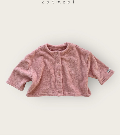 【予約商品】bebe-terry cardigan [Oatmeal] (26SS)【2026年3月中旬以降順次発送】