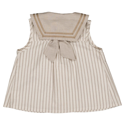 blouse MUETTE - beige large stripes [Maison Marelle](25SS DROP2)