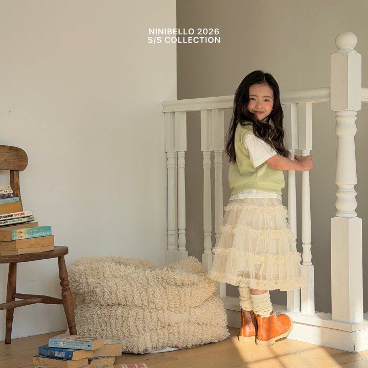 【予約販売】Mille-feuille skirt [NINIBELLO] (26SS)【2026年2月下旬以降順次発送】