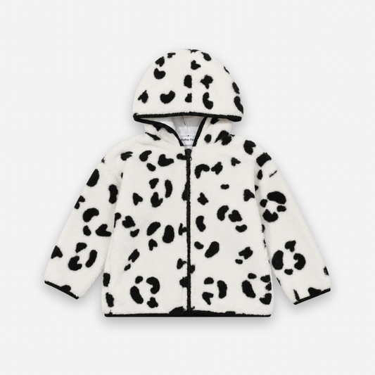 JAGUR FLEECE KIDS HOODED ZIP CARDIGAN [Another Fox]