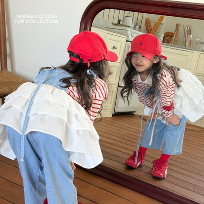 【予約販売】Heart patch color tee [NINIBELLO] (26SS)【2026年2月下旬以降順次発送】