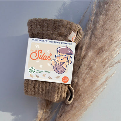 Granny Teddy Footless Tights With Braces - Peanut Blend [SILLY Silas]