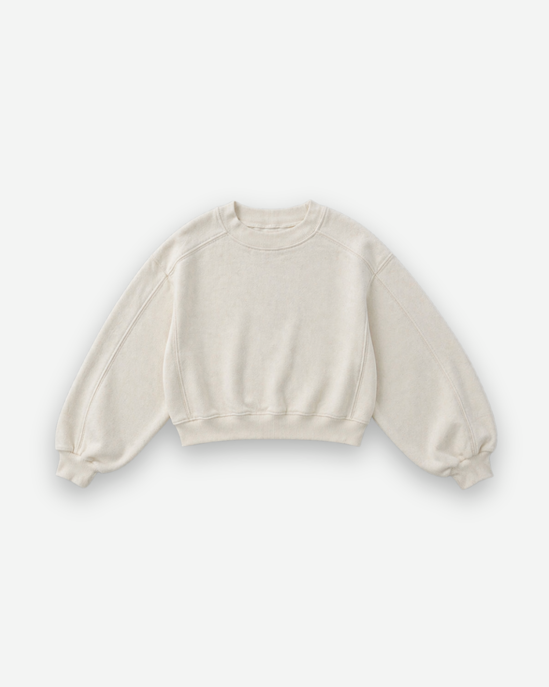 Organic French terry top - Cream [EARTH THE ARCHIVE] (26AW)