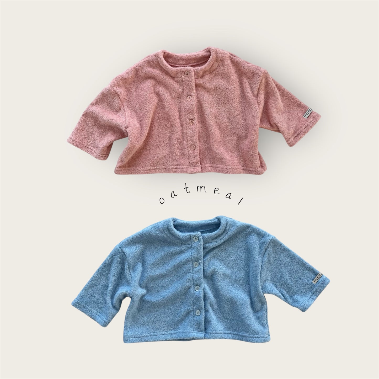 【予約商品】bebe-terry cardigan [Oatmeal] (26SS)【2026年3月中旬以降順次発送】