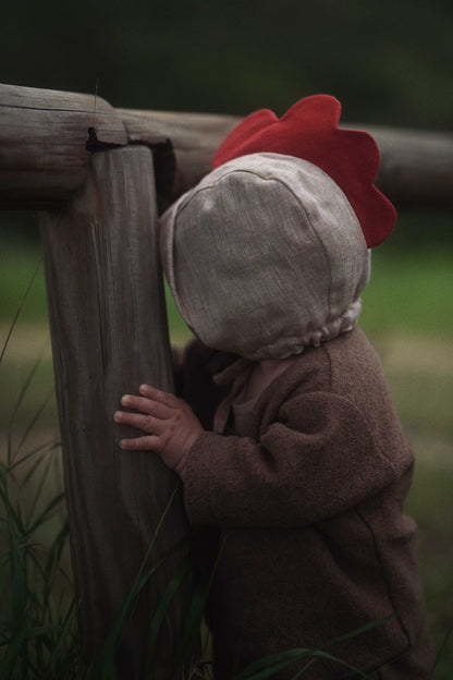 【オーダー会】'CHICKEN' LINEN BONNET [SHOMKA] 【2026年4月中旬以降順次発送】