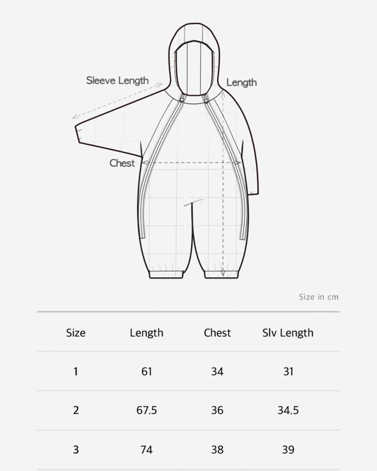 Lightweight padded jumpsuit - Cream [EARTH THE ARCHIVE] (26AW)