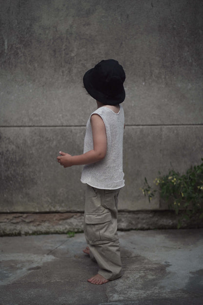 【オーダー会】'NO EARS' LINEN HAT [SHOMKA] 【2026年4月中旬以降順次発送】