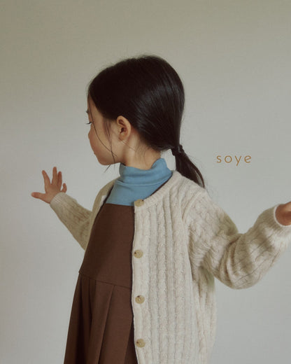 [soye] cashmere cable cardigan / beige